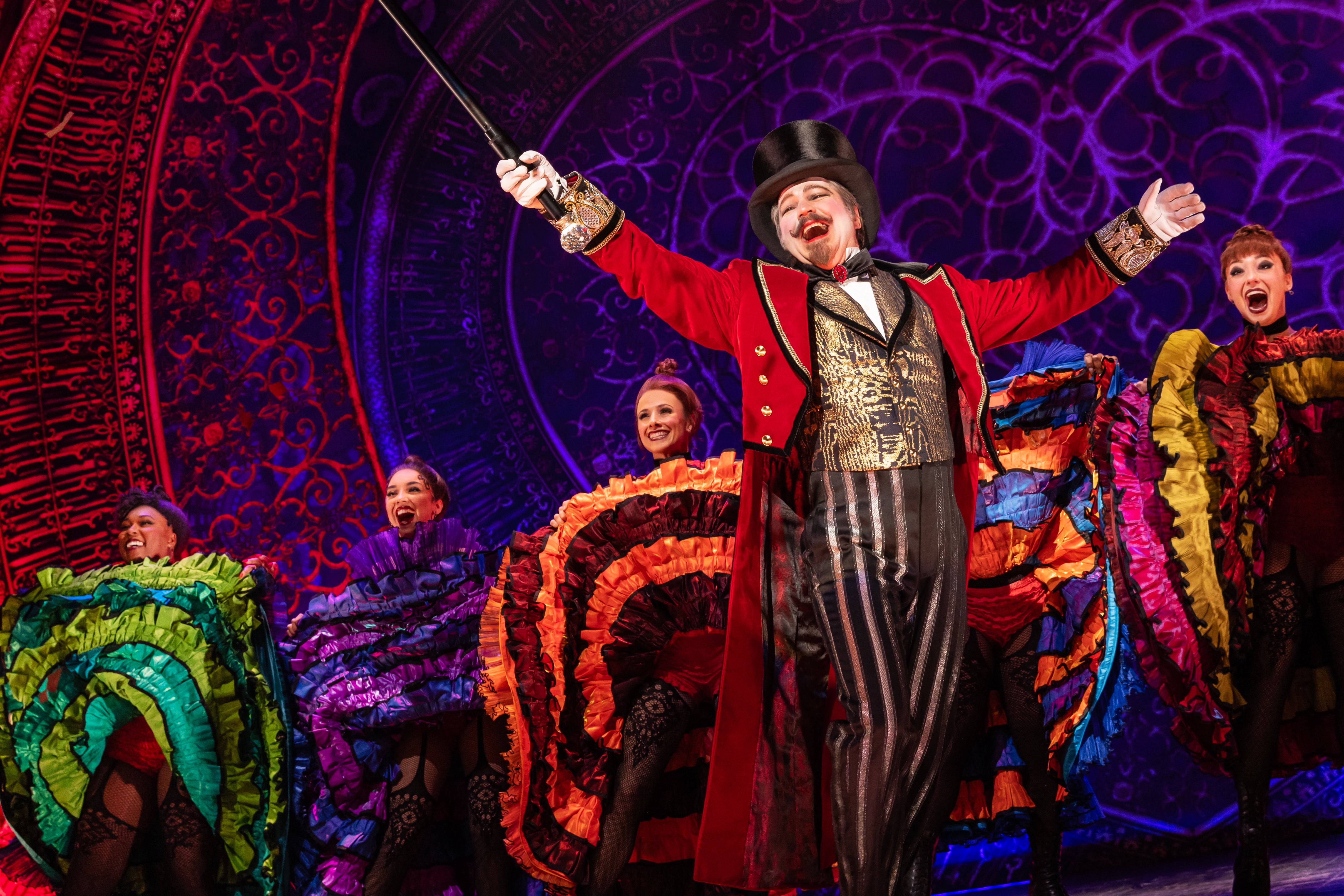 0050 - Robert Petkoff as Harold Zidler and the cast of the North American tour of Moulin Rouge! The Musical, photo by Matthew Murphy for MurphyMade.jpg