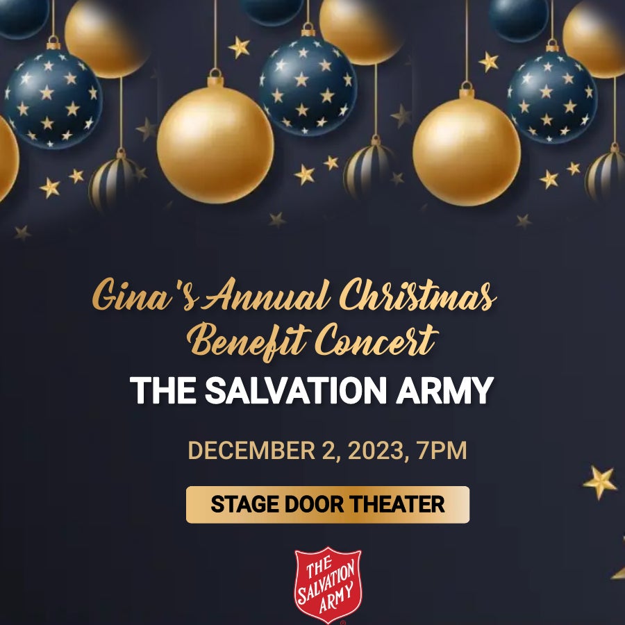 Gina’s Annual Christmas Benefit Concert for The Salvation Army