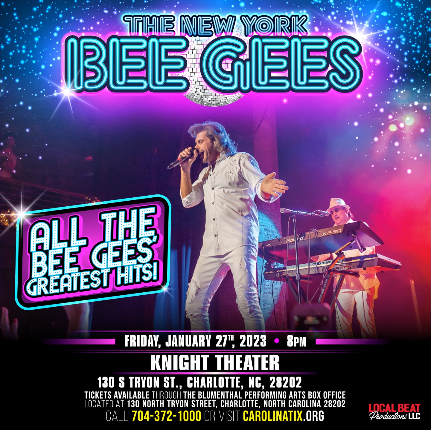 The New York Bee Gees Tribute Show Blumenthal Performing Arts