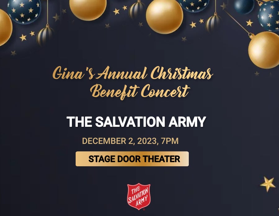 More Info for Gina’s Annual Christmas Benefit Concert for The Salvation Army