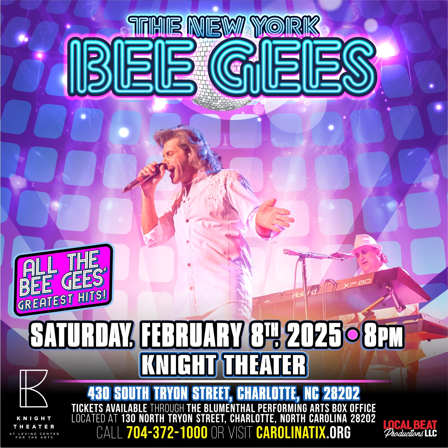 The New York Bee Gees Tribute Show Blumenthal Arts
