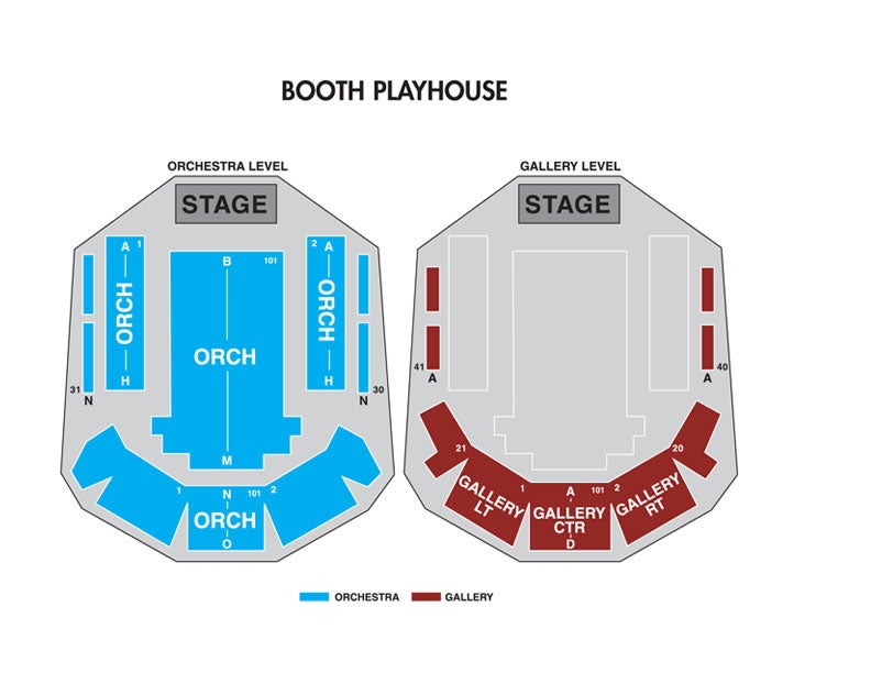 Booth Playhouse Seating Chart