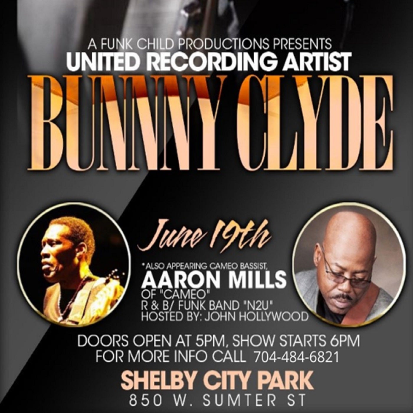 United Recording Artist Bunny Clyde Coming Home Tour