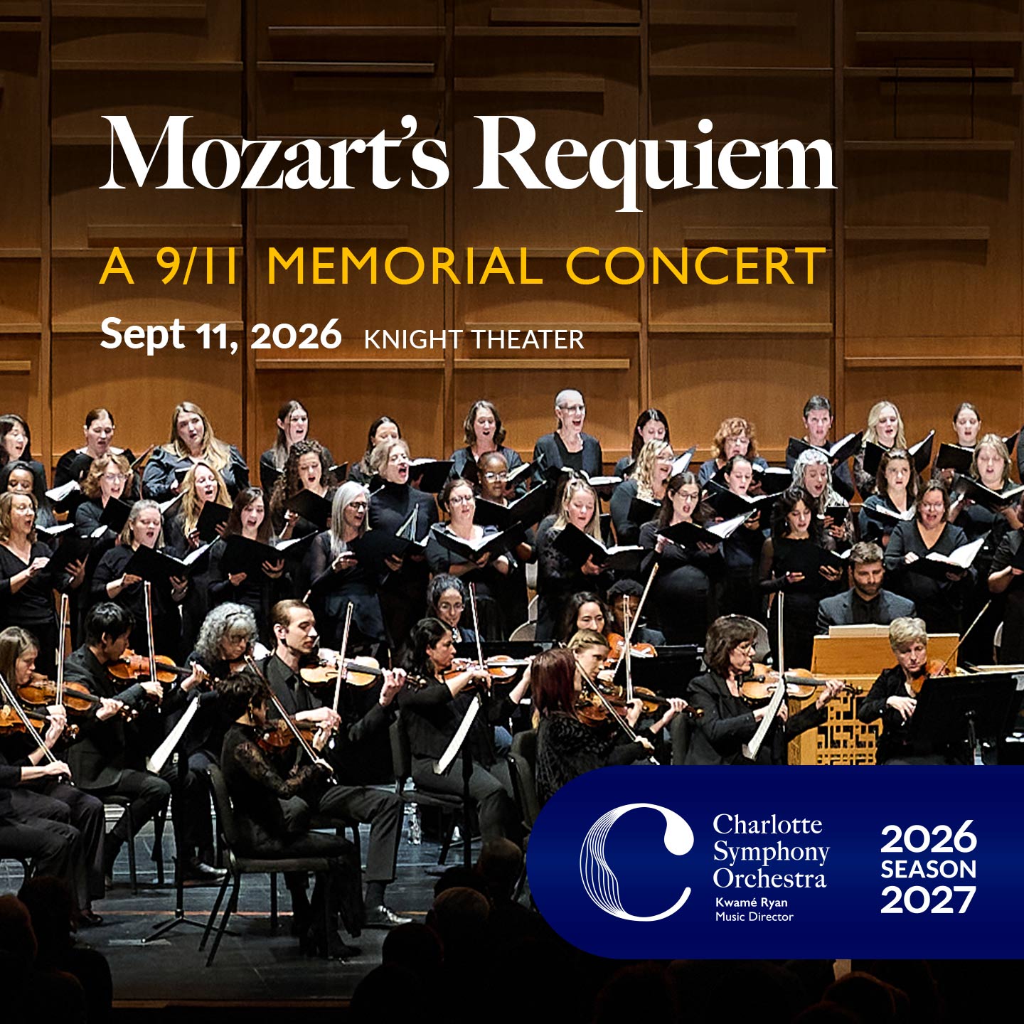 Charlotte Symphony: Mozart's Requiem A 9/11 Memorial Concert