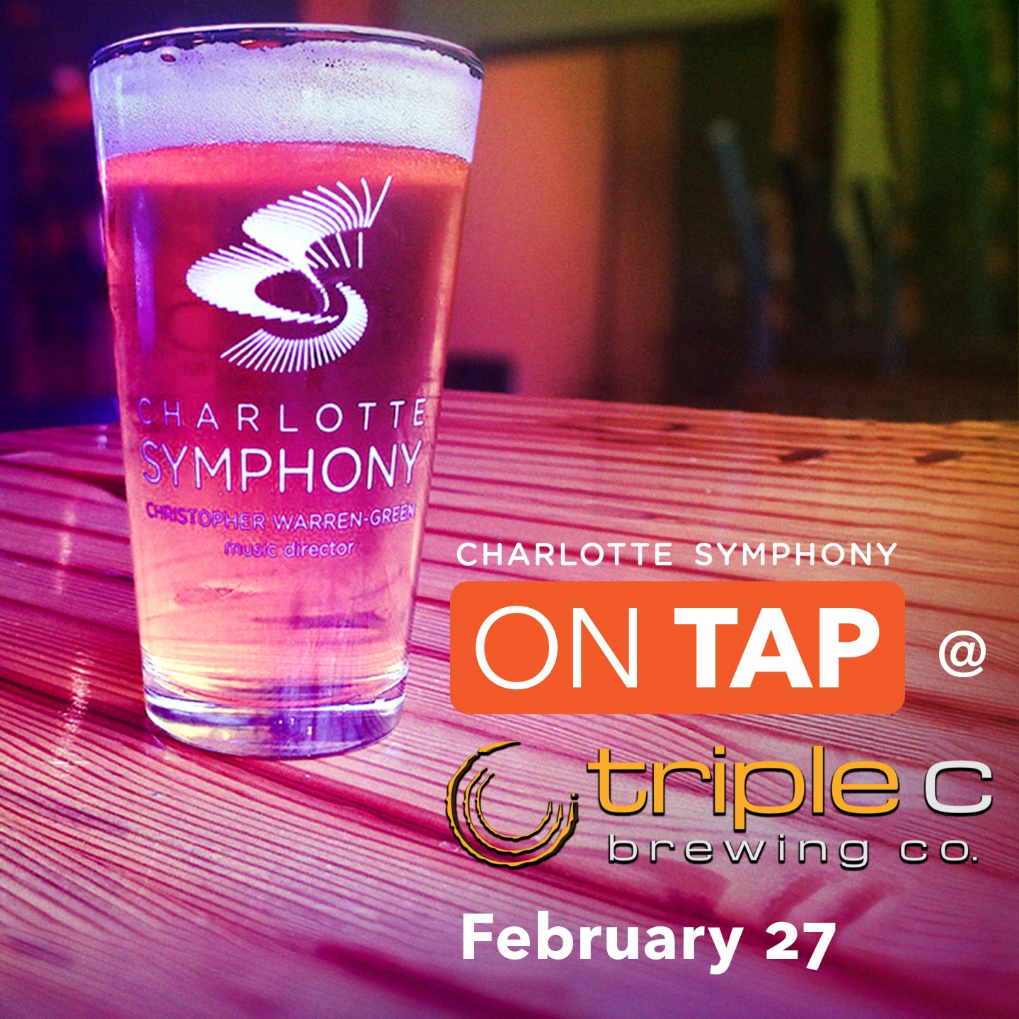 Charlotte Symphony: On Tap at Triple C Brewing Co.