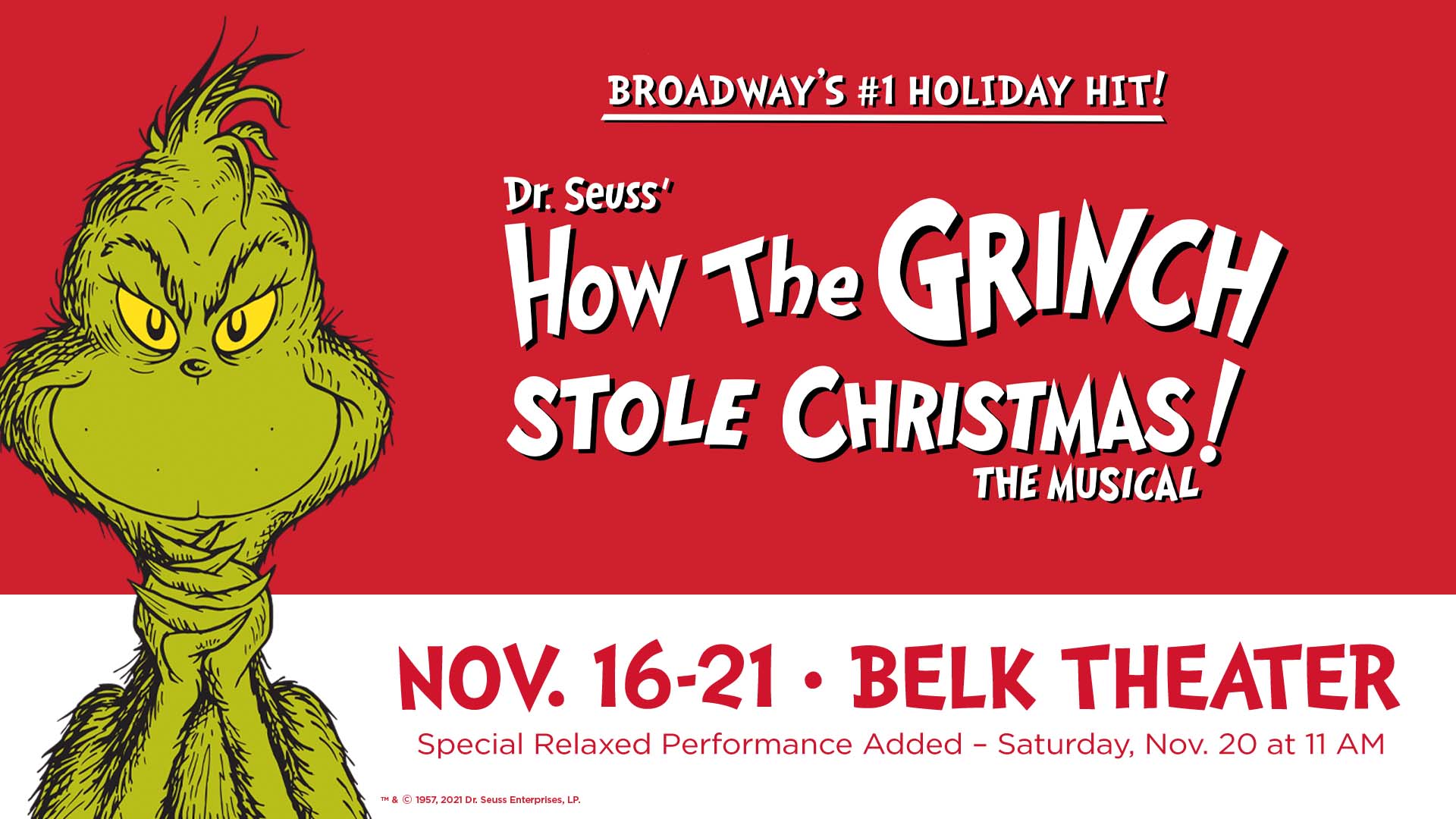 More Info for New RELAXED Performance at The Grinch Helps Open the Doors  for More People to Enjoy Live Theater