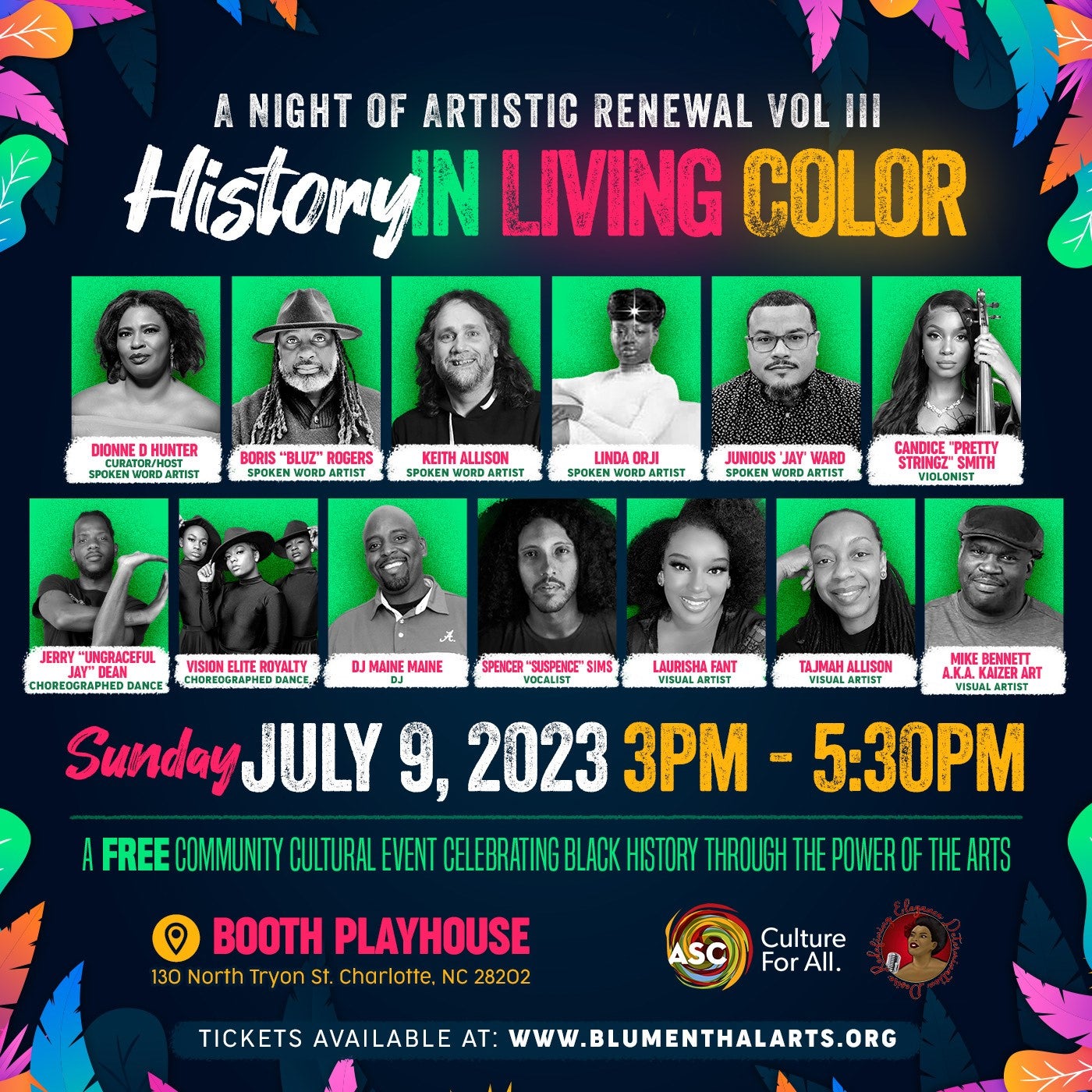 A Night of Artistic Renewal Vol. III - History in Living Color