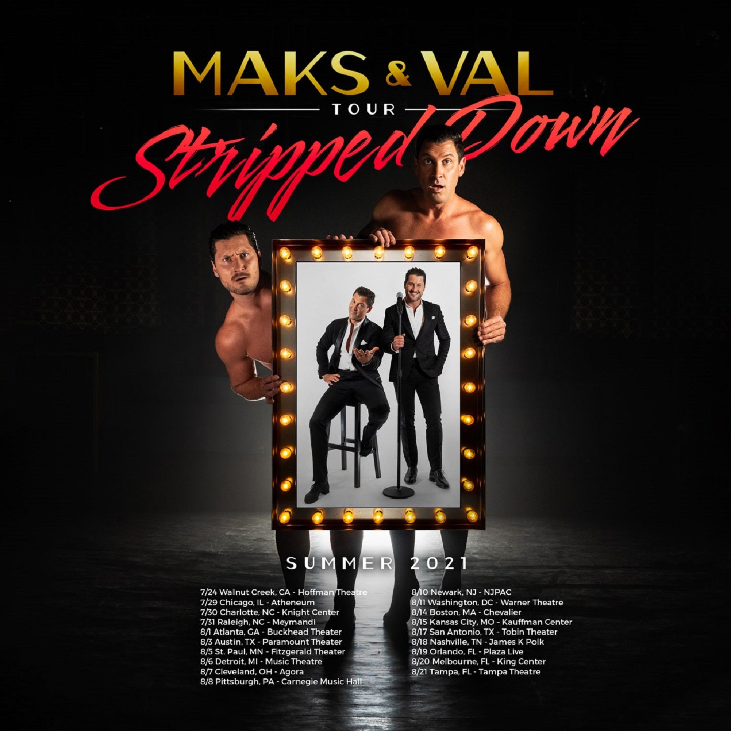 Maks and Val Stripped Down Tour CarolinaTix