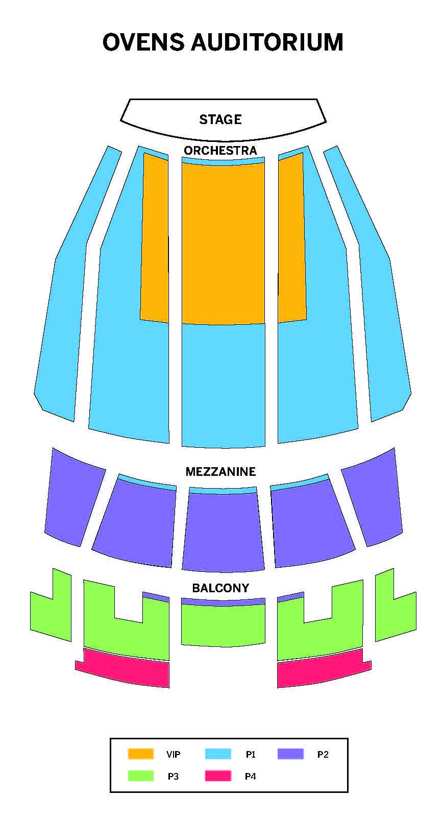 Ovens Auditorium Seating Chart With Seat Numbers