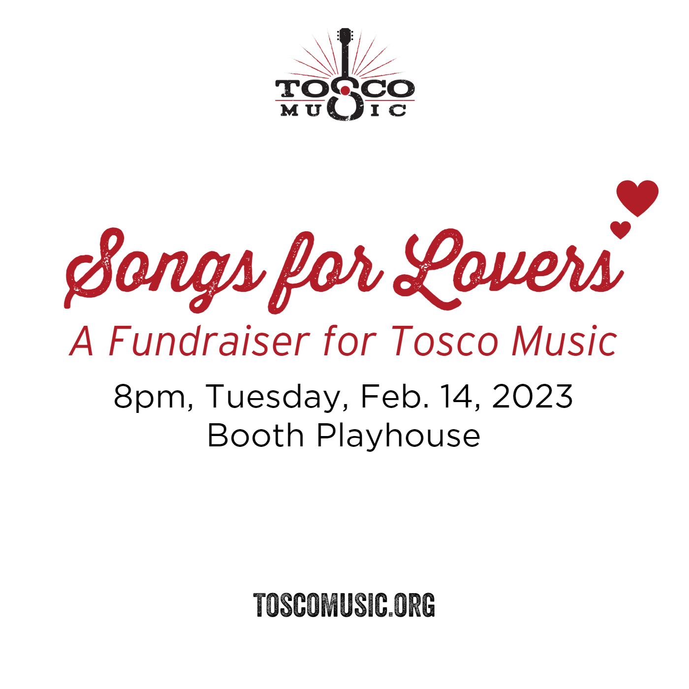 Songs for Lovers – A Fundraiser for Tosco Music
