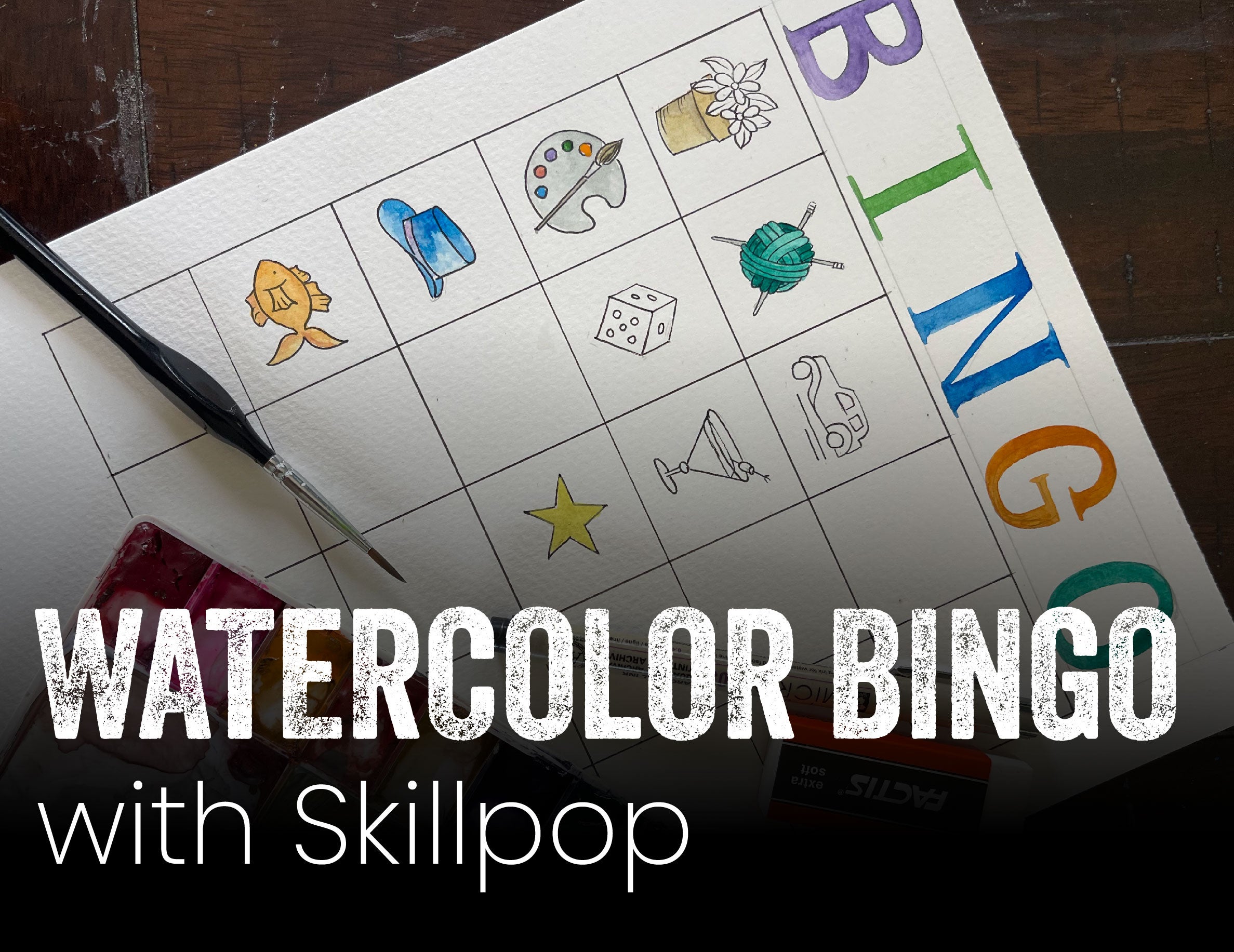 More Info for Watercolor Bingo with Skillpop