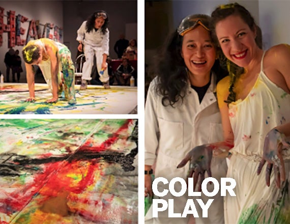 More Info for Behind-the-scenes at CIAF: “Color Play” Uses Dancer, Squeegee and more to Paint Giant Canvas in Front of a Live Audience
